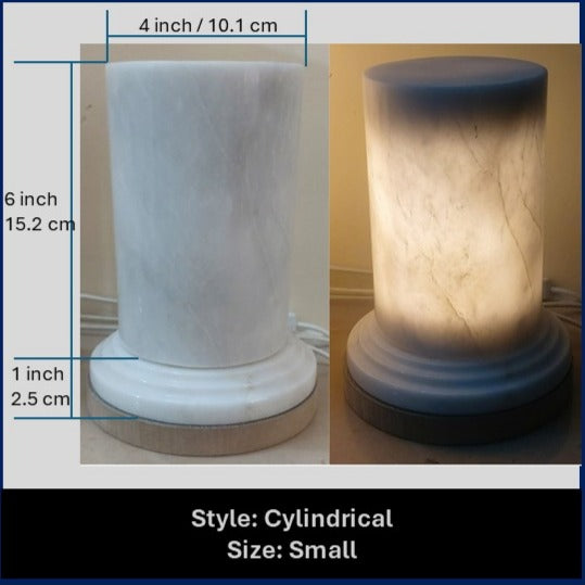 Handmade Natural Marble Table Lamp