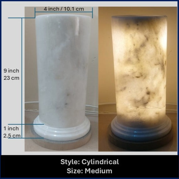 Handmade Natural Marble Table Lamp