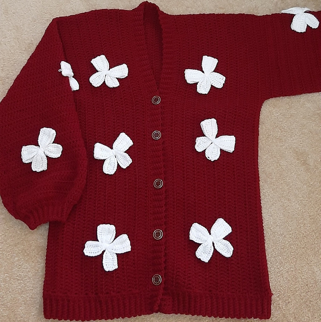 Hand-Crafted Regular Length Cardigan
