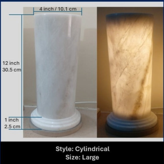 Handmade Natural Marble Table Lamp