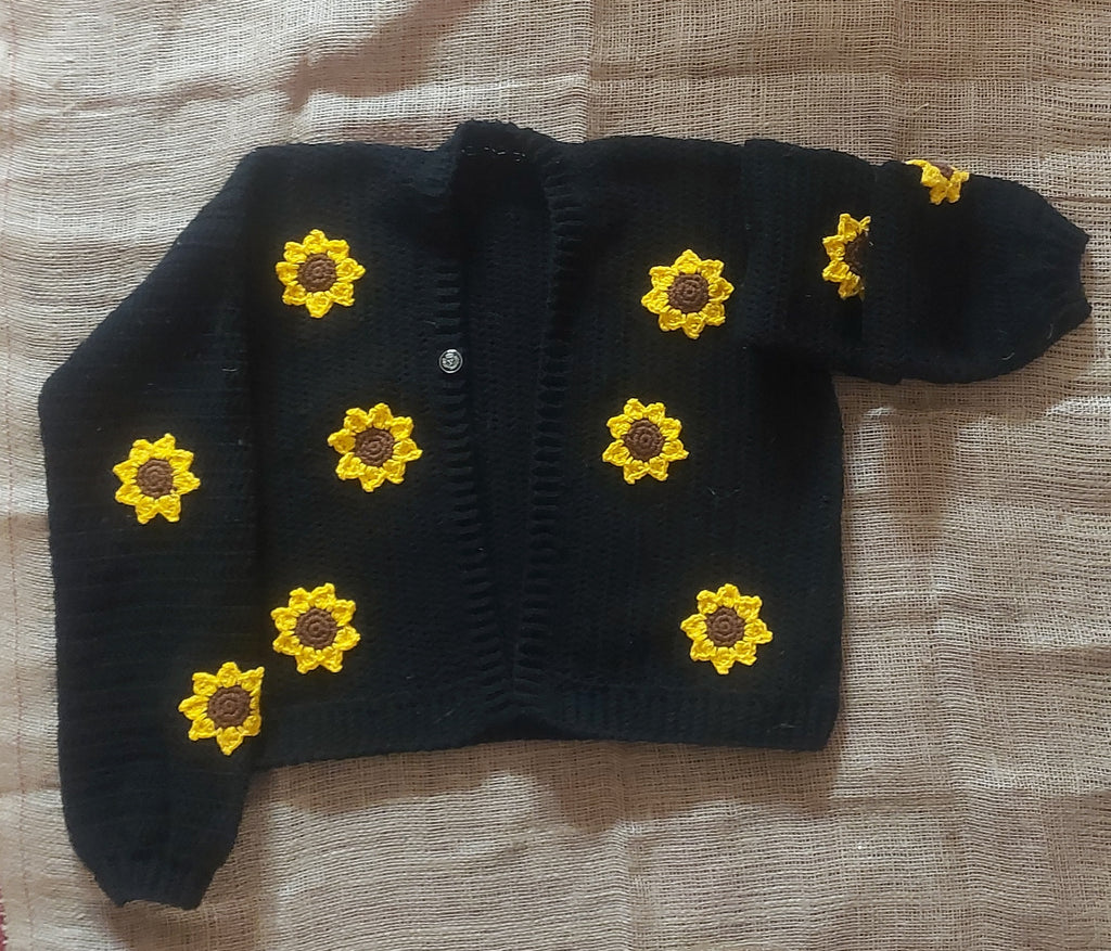 Hand-Crafted Cropped Top Cardigan