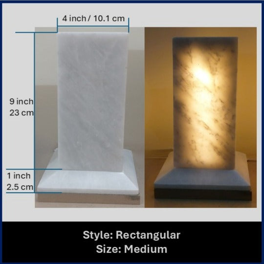 Handmade Natural Marble Table Lamp