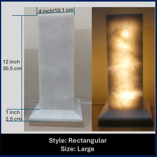 Handmade Natural Marble Table Lamp
