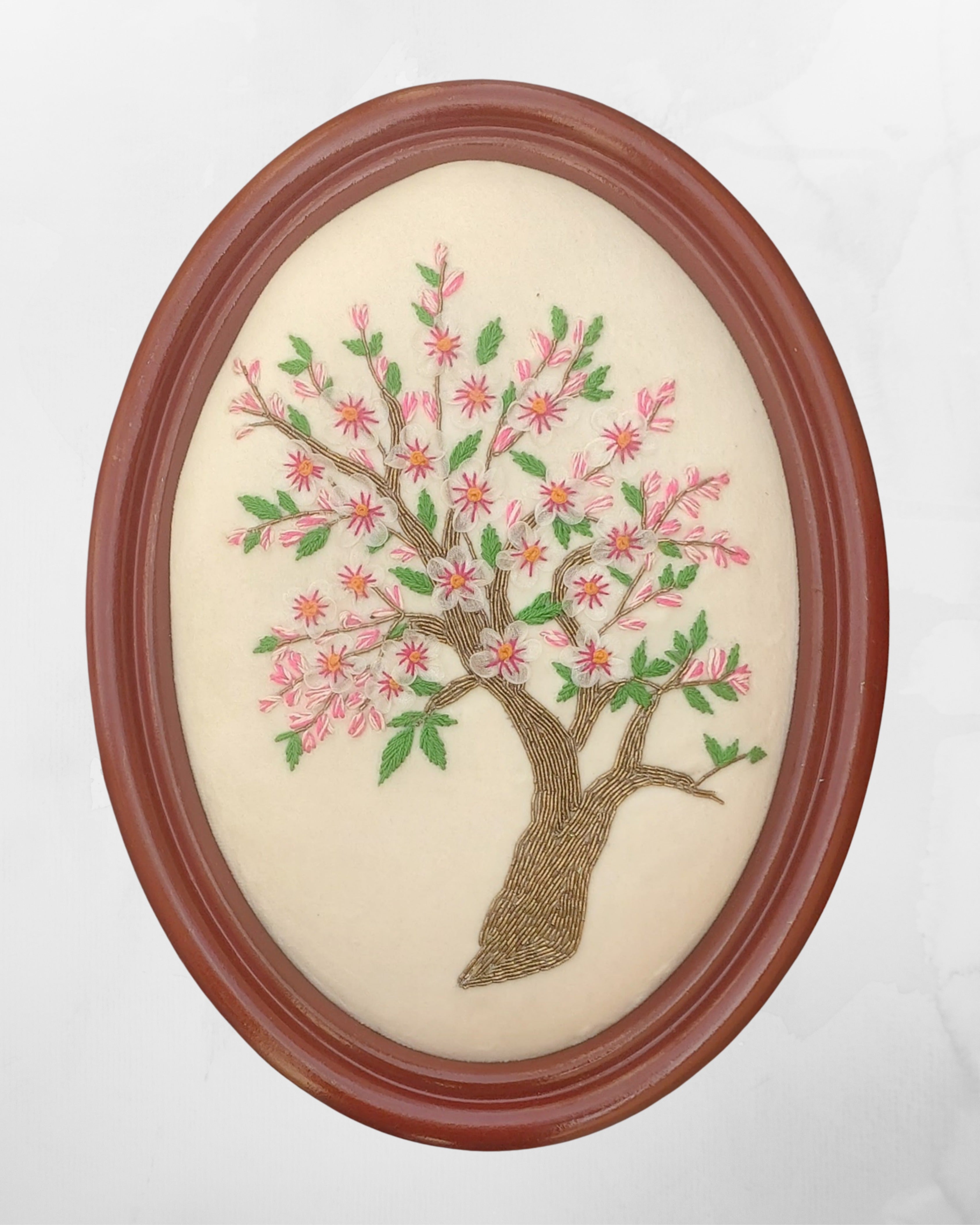 Aari Embroidered Wall Hanging Set of Trees