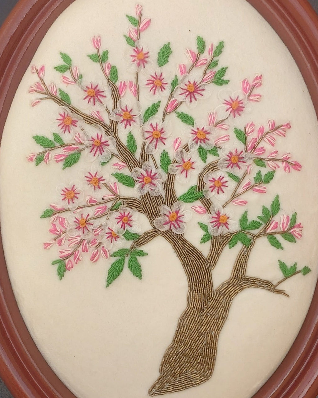 Aari Embroidered Wall Hanging Set of Trees