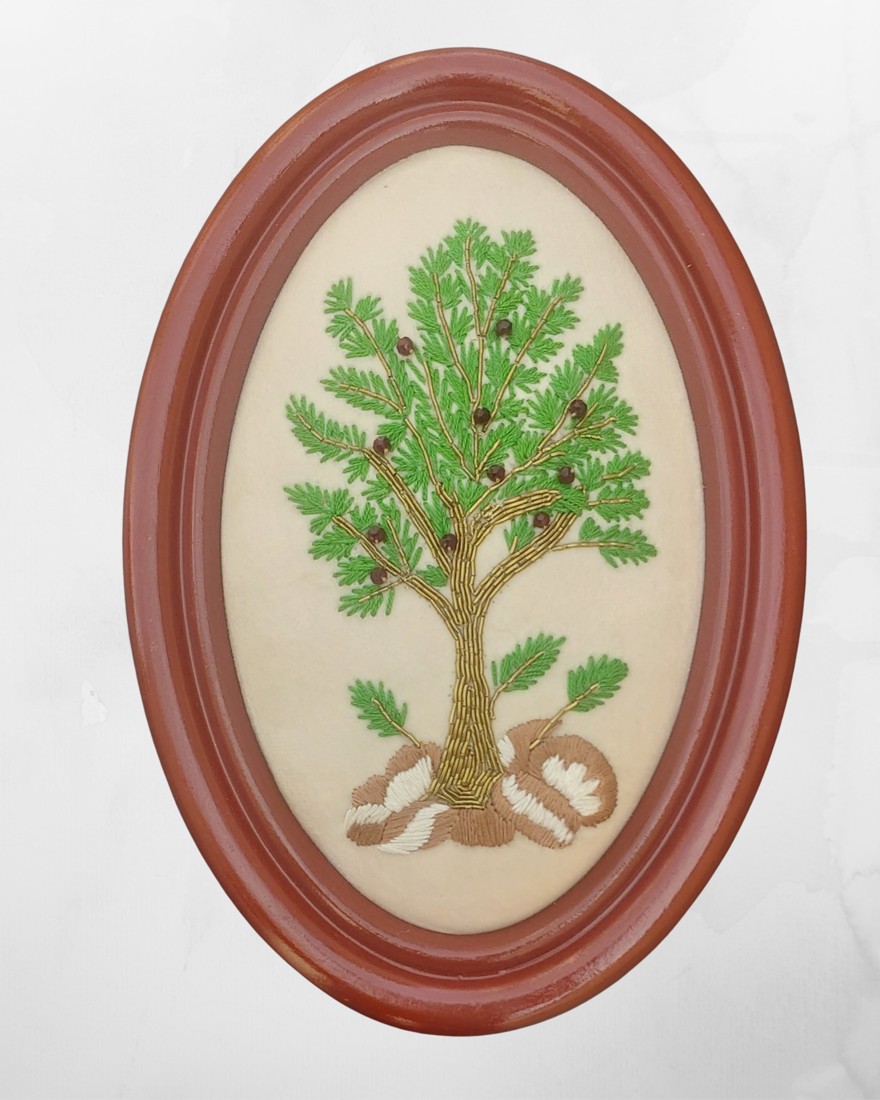 Aari Embroidered Wall Hanging Set of Trees