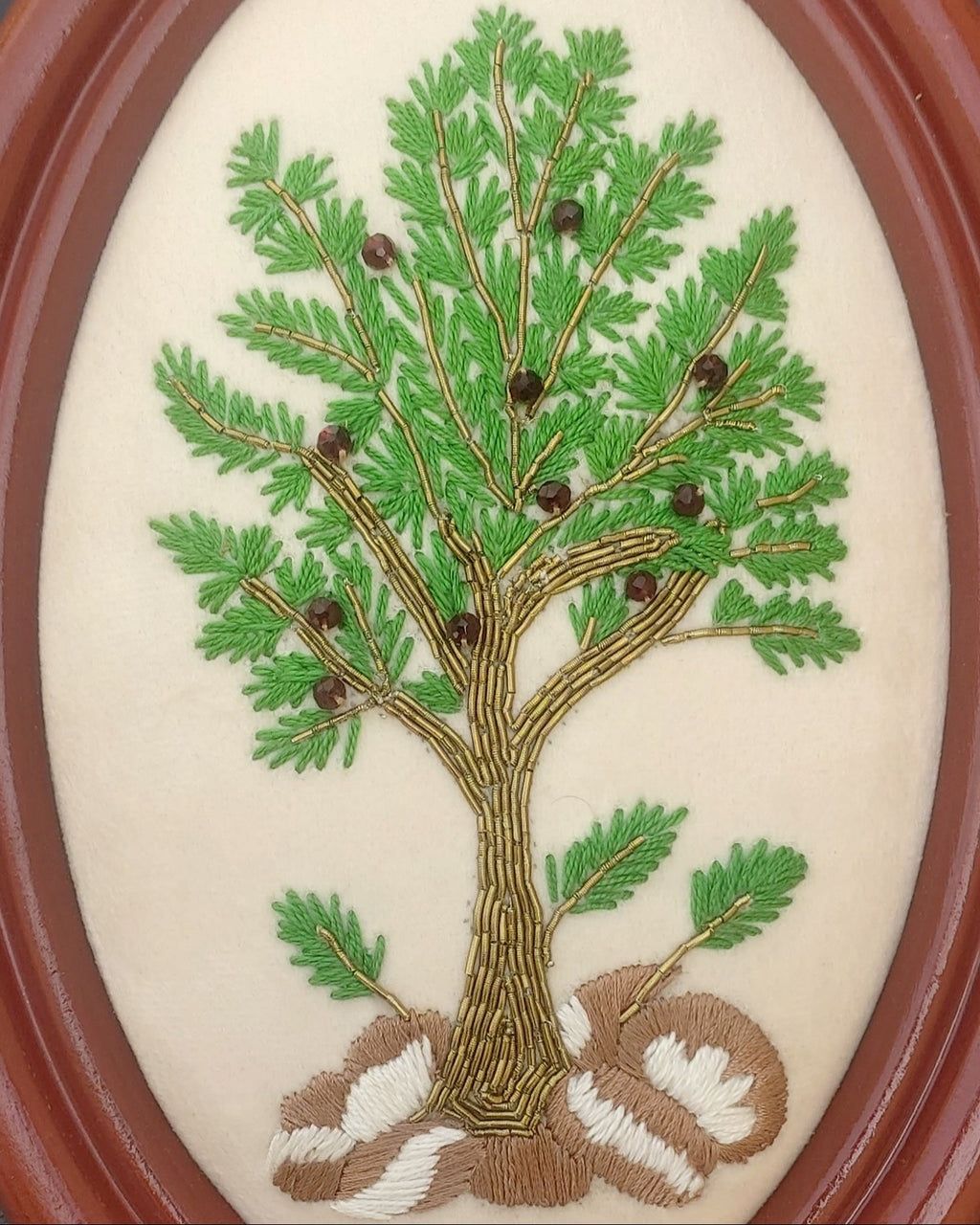 Aari Embroidered Wall Hanging Set of Trees