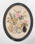 Aari Embroidered Wall Hanging Set of Vases