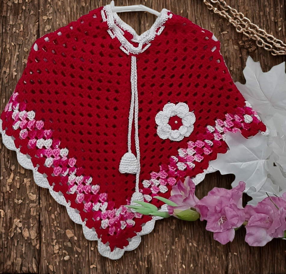 Hand Crafted Crochet Poncho