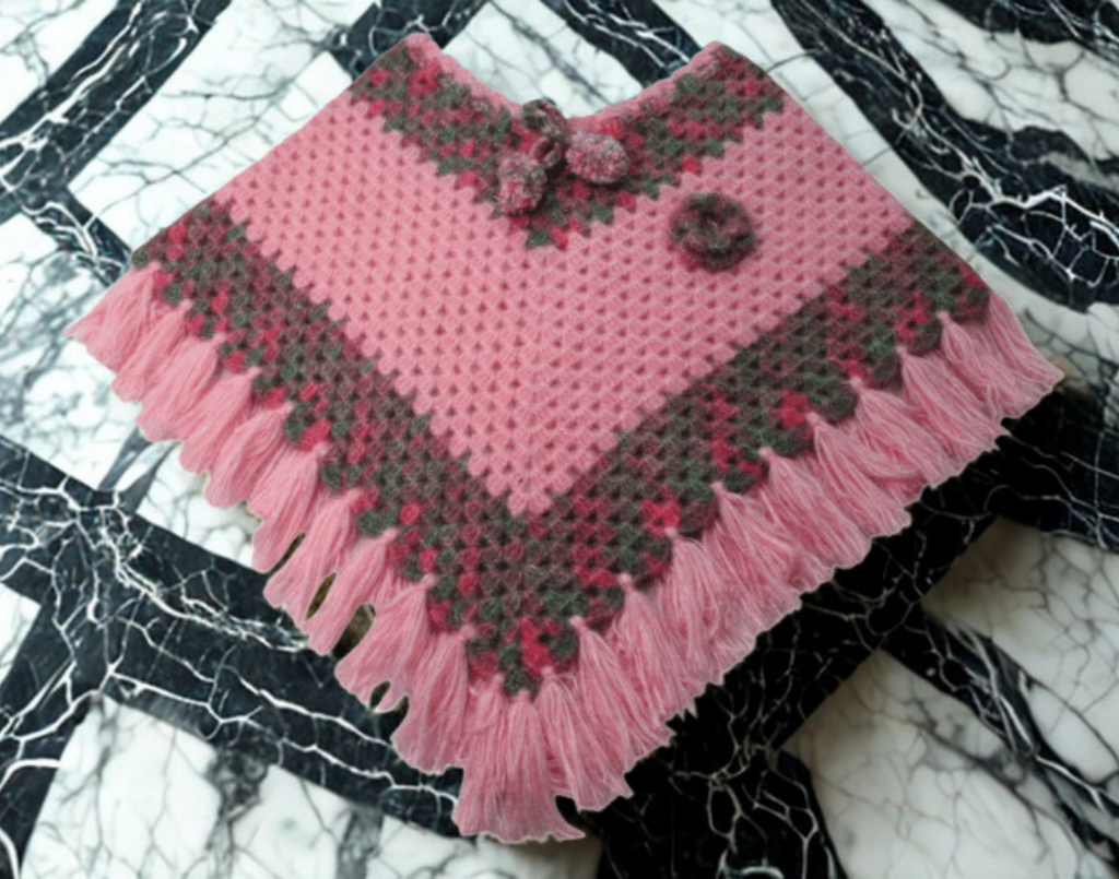 Hand Crafted Crochet Poncho