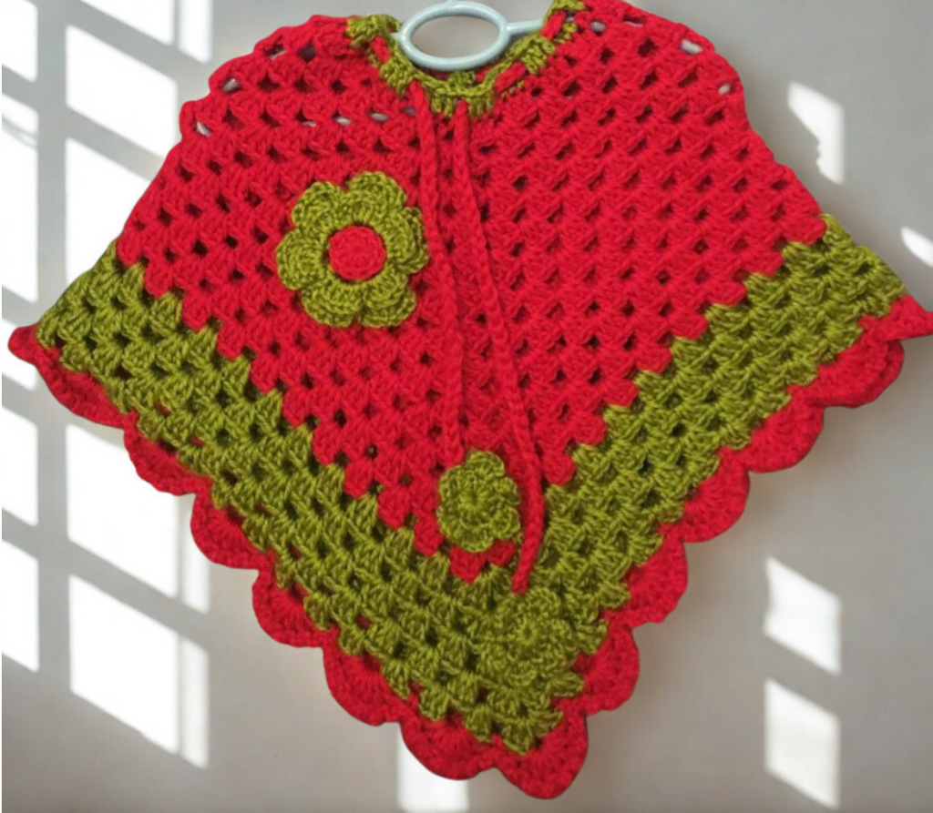 Hand Crafted Crochet Poncho