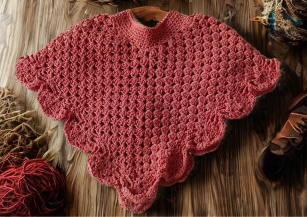 Hand Crafted Crochet Poncho