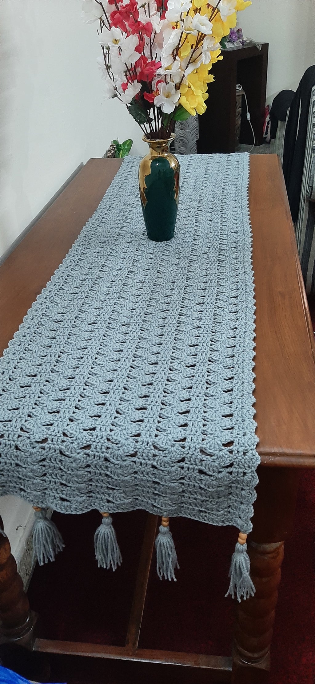 Sigle tone Hand Crafted Table Runner