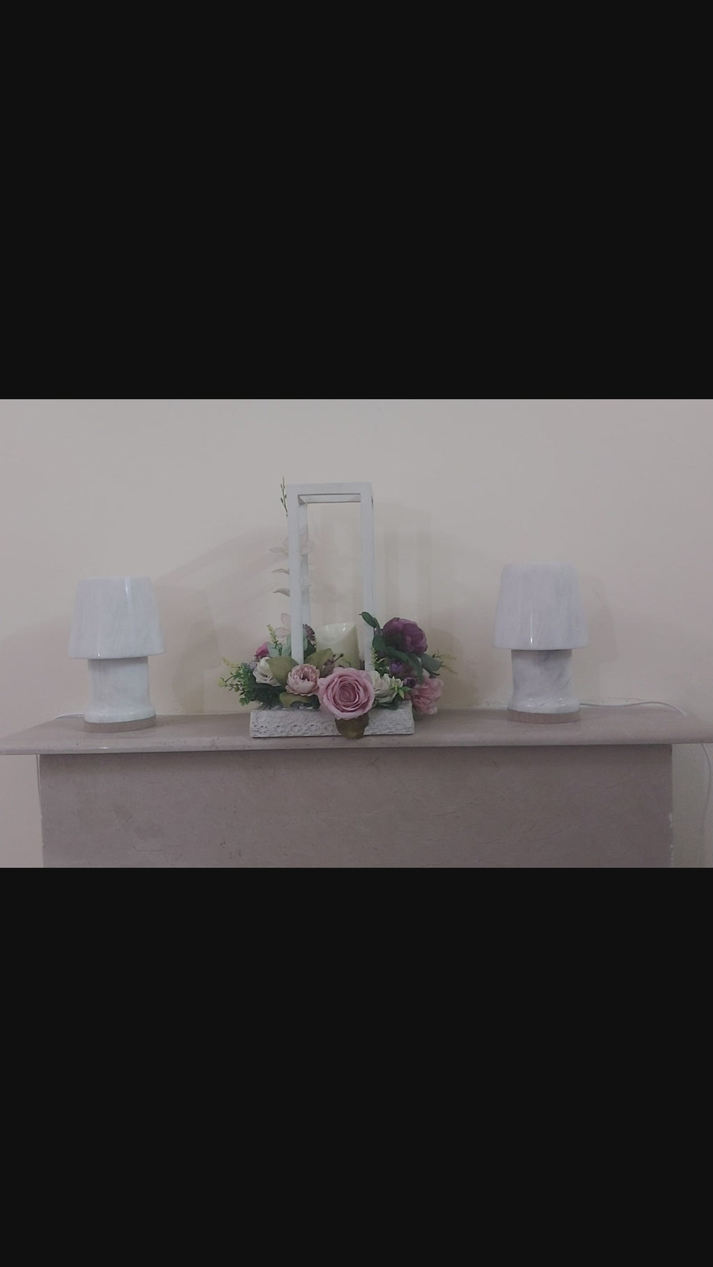 Handmade Natural Marble Table Lamp