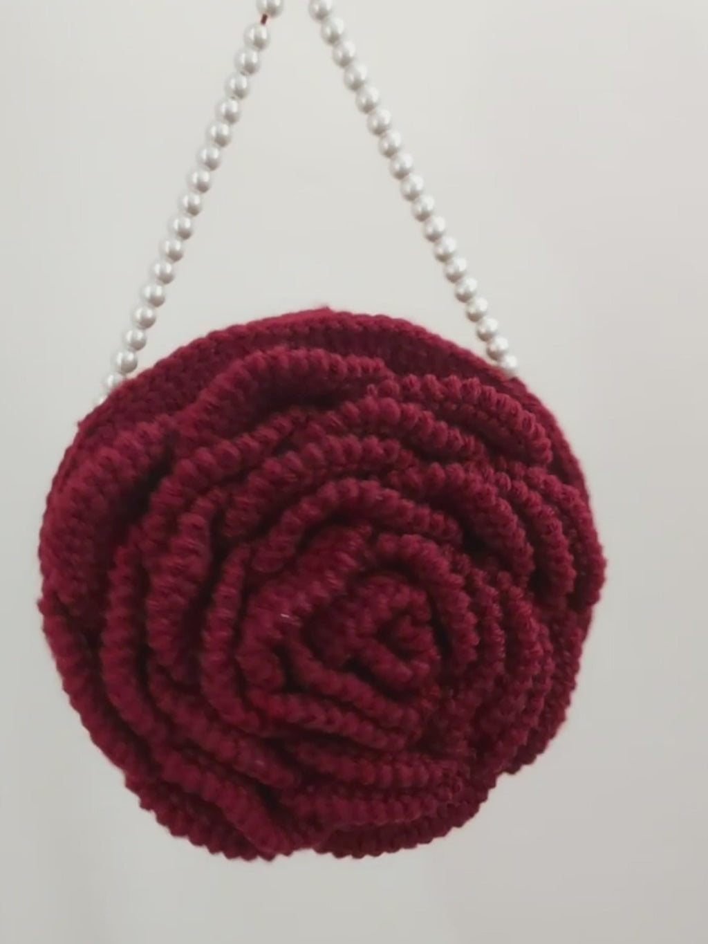 Luxury Crochet Rose Bag – Handmade Floral Purse with Custom Colors & Straps | Bridal Wedding Handbag, Party Clutch, Gift for Her
